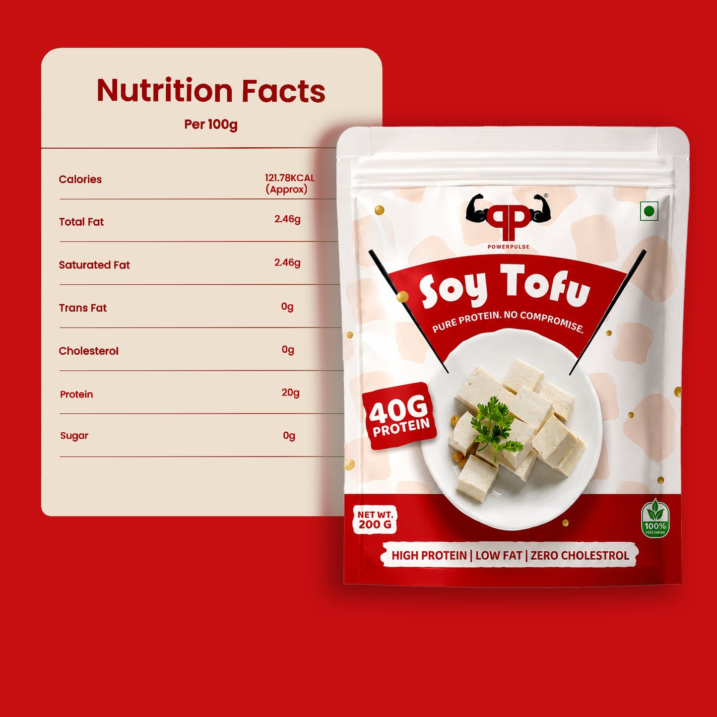 PowerPulse Soy Tofu (200g)